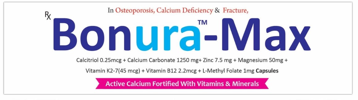 Caldifin-D3 Tablets - Calcium Carbonate 1250 mg (eq. to Elemental Calcium 500 mg) + Vitamin D3 1000 IU + Elemental Magnesium 75mg + Elemental Zinc 4mg